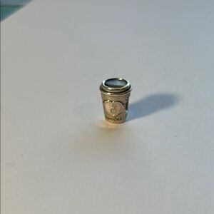 Take a Break Pandora Coffee Cup Charm Pink Enamel silver ALE 925